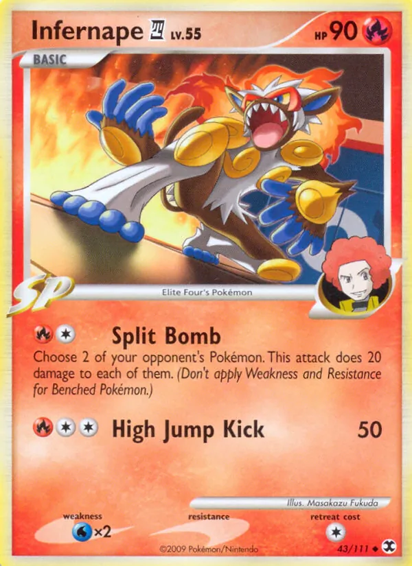 Infernape 4 - Rising Rivals Pokemon Card