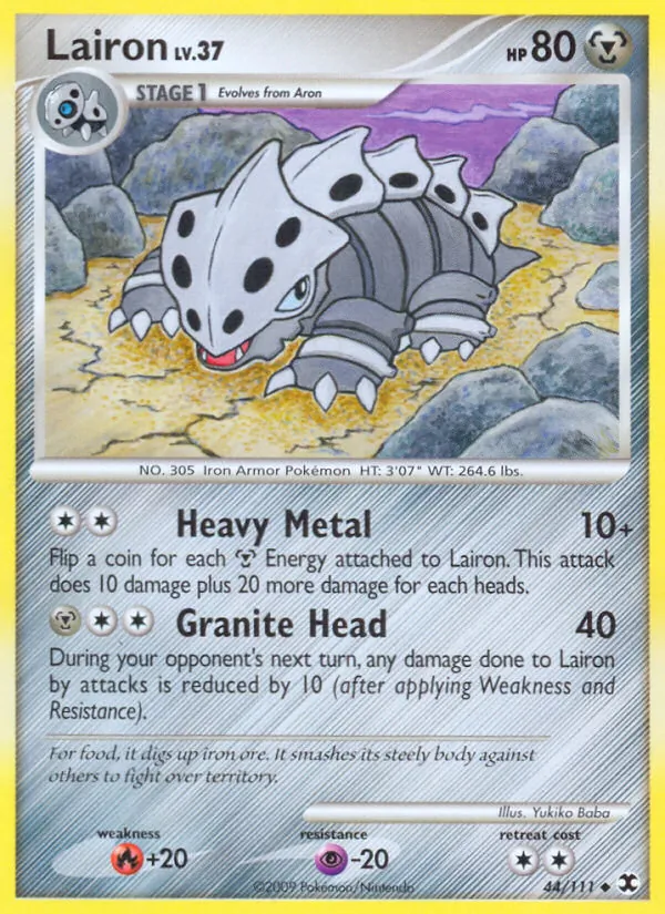 Lairon - Rising Rivals Pokemon Card
