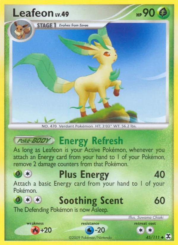 Leafeon - Rising Rivals Pokemon Card
