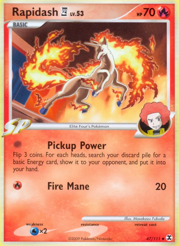 Rapidash 4 - Rising Rivals Pokemon Card