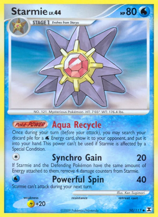 Starmie - Rising Rivals Pokemon Card