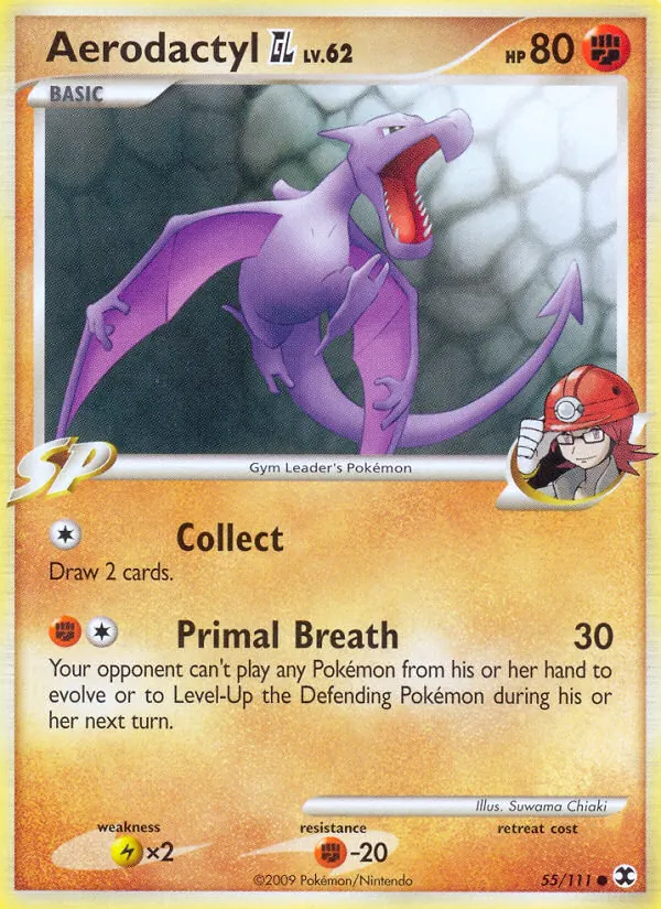 Aerodactyl GL - Rising Rivals Pokemon Card