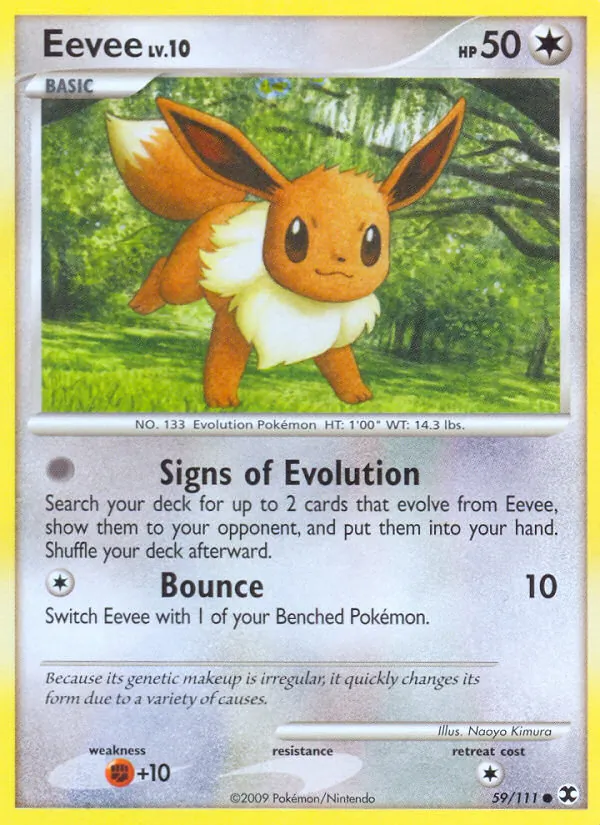 Eevee - Rising Rivals Pokemon Card