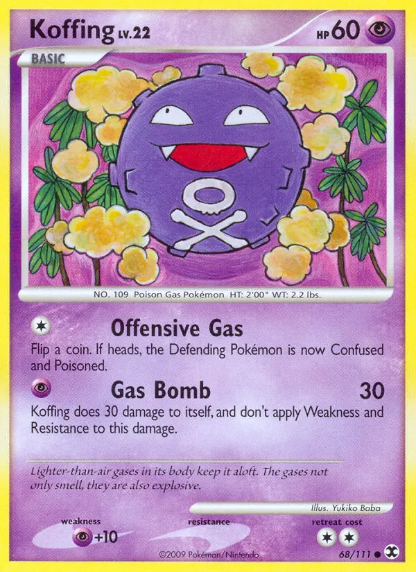 Koffing - Rising Rivals Pokemon Card