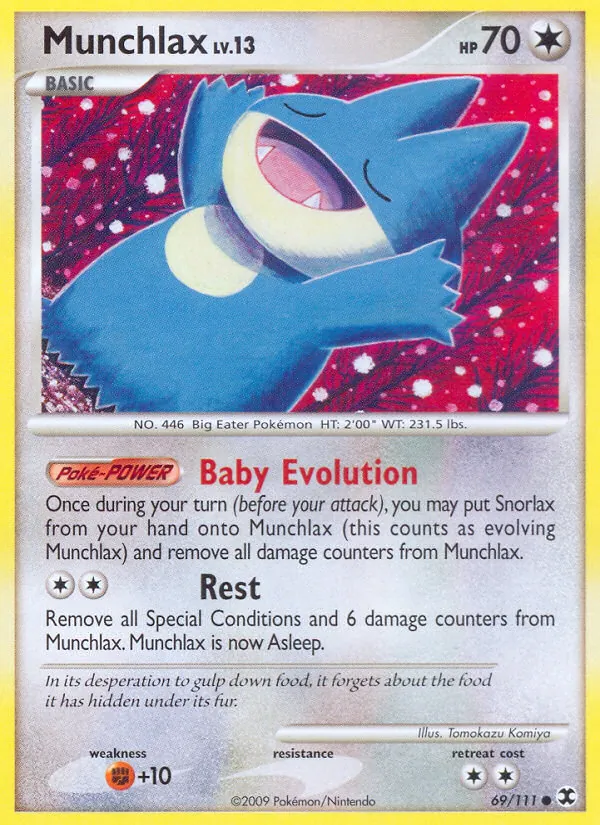 Munchlax - Rising Rivals Pokemon Card