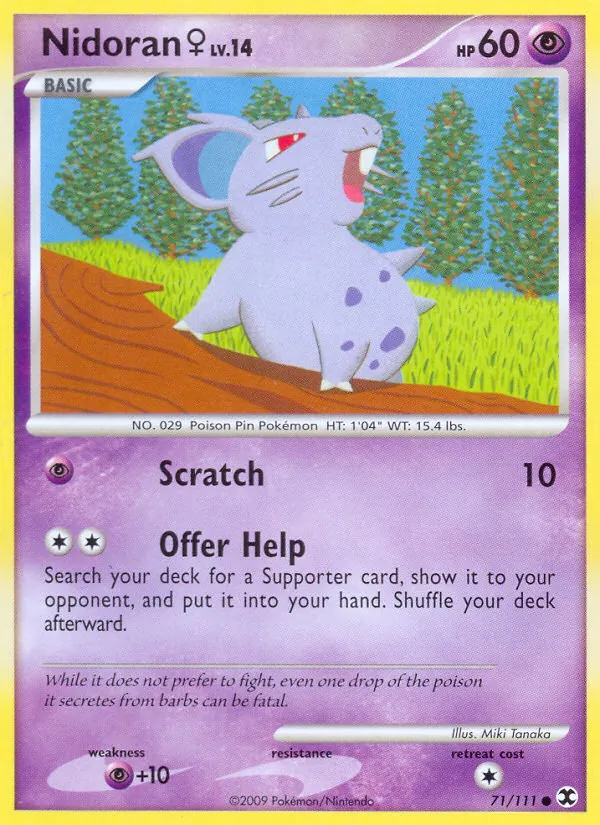 Nidoran♀ - Rising Rivals Pokemon Card