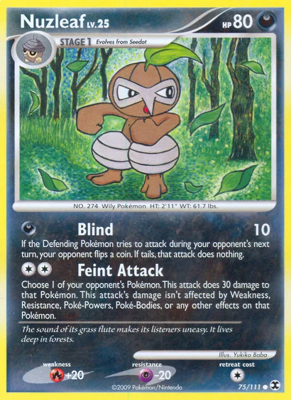 Nuzleaf - Rising Rivals Pokemon Card