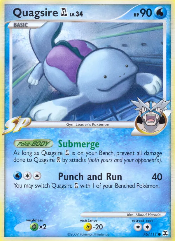 Quagsire GL - Rising Rivals Pokemon Card