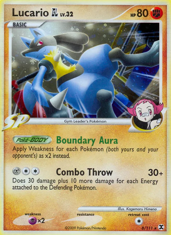 Lucario GL - Rising Rivals Pokemon Card
