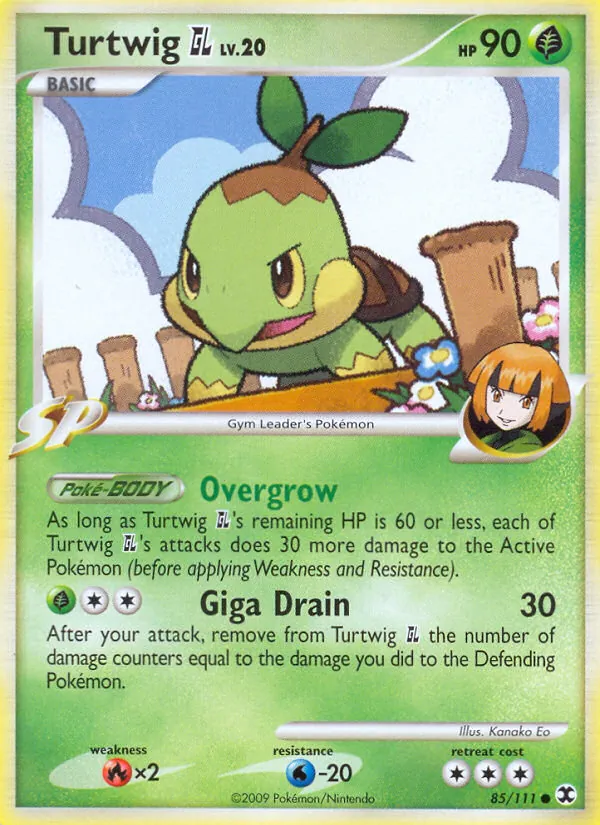 Turtwig GL - Rising Rivals Pokemon Card