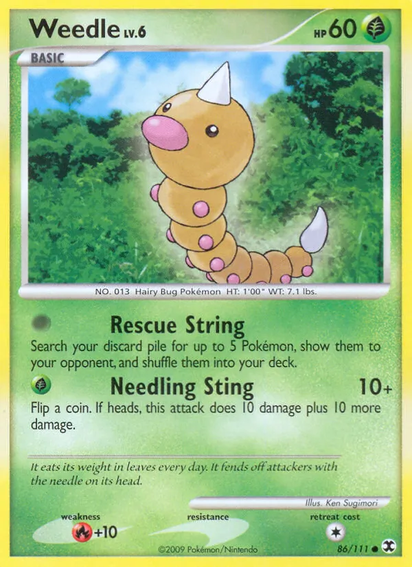 Weedle - Rising Rivals Pokemon Card