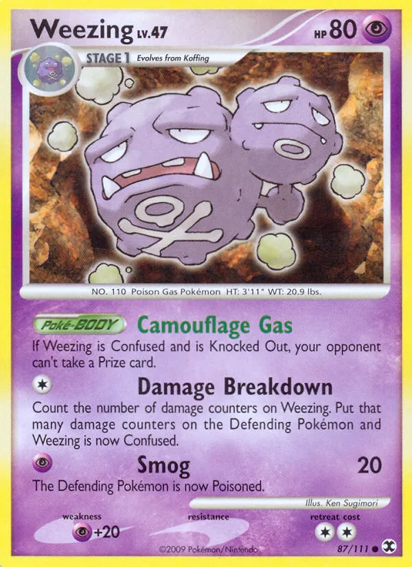 Weezing - Rising Rivals Pokemon Card