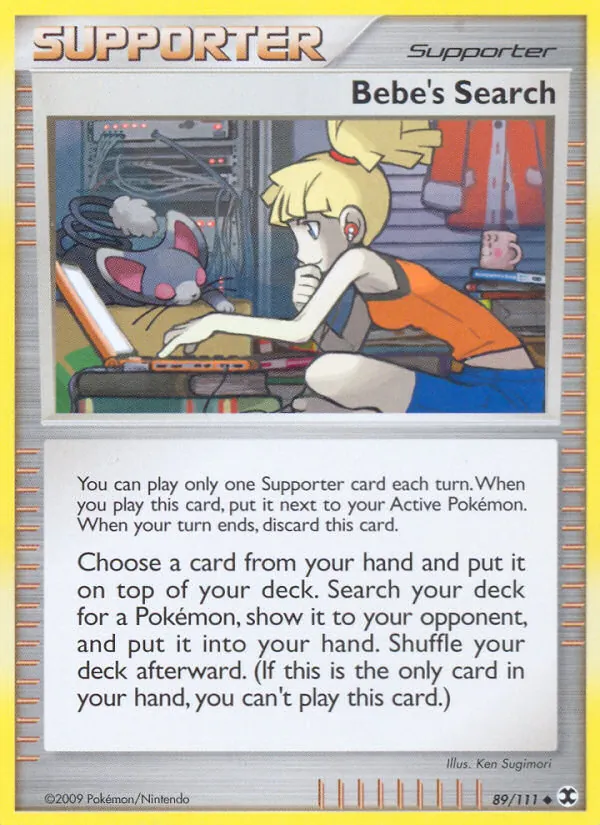 Bebe's Search - Rising Rivals Pokemon Card