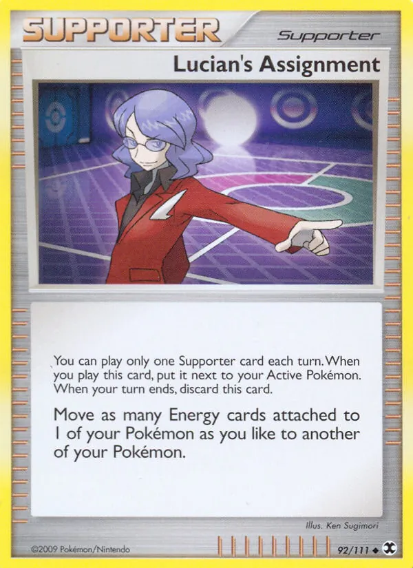 Lucian's Assignment - Rising Rivals Pokemon Card