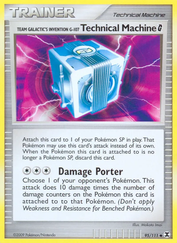Team Galactic's Invention G-107 Technical Machine - Rising Rivals Pokemon Card