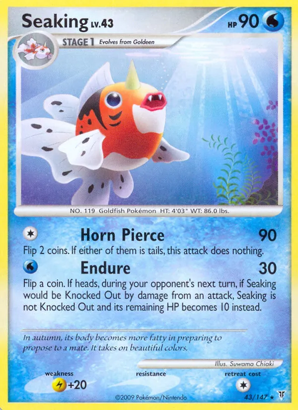 Seaking - Supreme Victors Pokemon Card