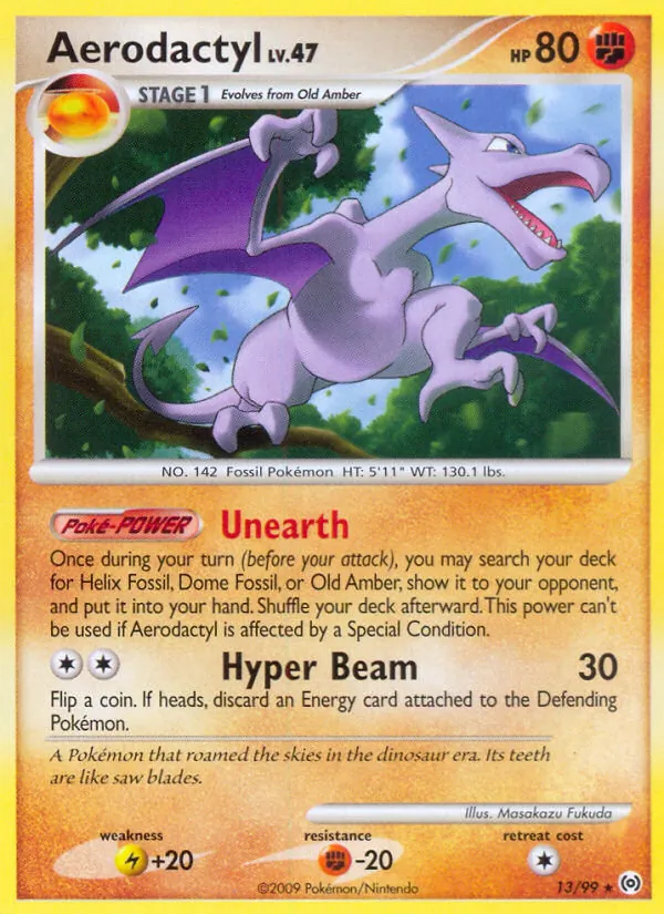 Aerodactyl - Arceus Pokemon Card