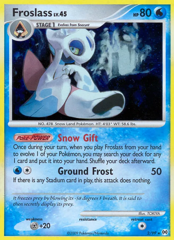 Froslass - Arceus Pokemon Card