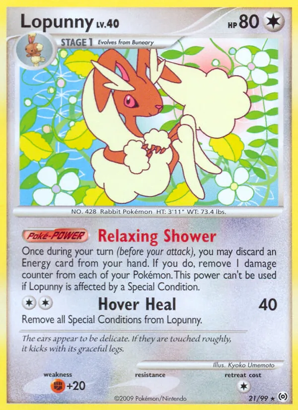Lopunny - Arceus Pokemon Card