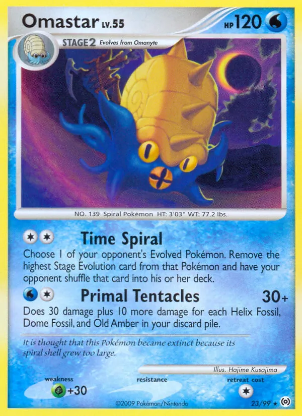 Omastar - Arceus Pokemon Card