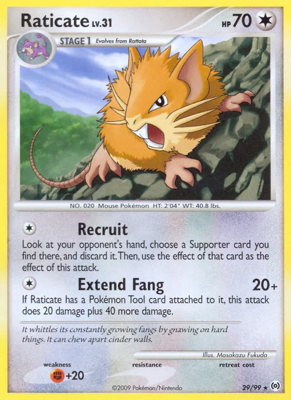 Raticate - Arceus Pokemon Card