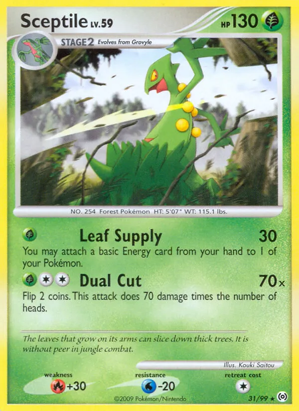 Sceptile - Arceus Pokemon Card