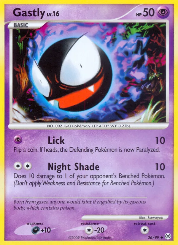 Gastly - Arceus Pokemon Card