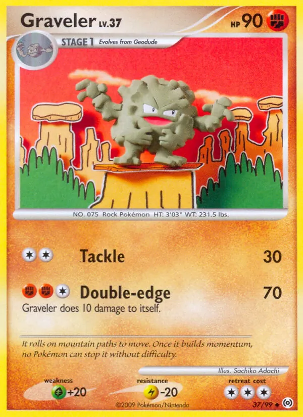 Graveler - Arceus Pokemon Card
