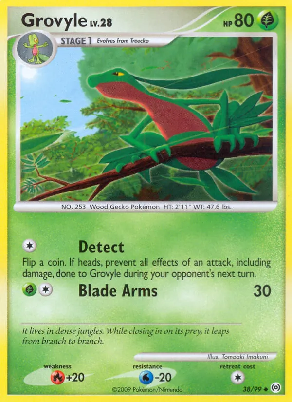 Grovyle - Arceus Pokemon Card