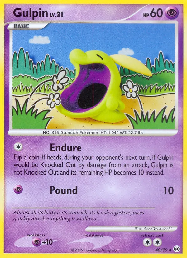 Gulpin - Arceus Pokemon Card