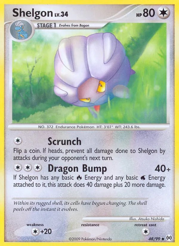 Shelgon - Arceus Pokemon Card