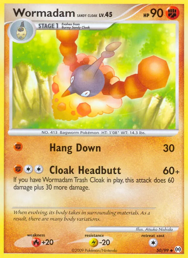 Wormadam Sandy Cloak - Arceus Pokemon Card