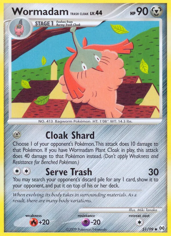 Wormadam Trash Cloak - Arceus Pokemon Card