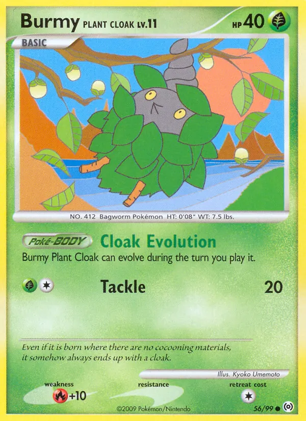 Burmy Plant Cloak - Arceus Pokemon Card