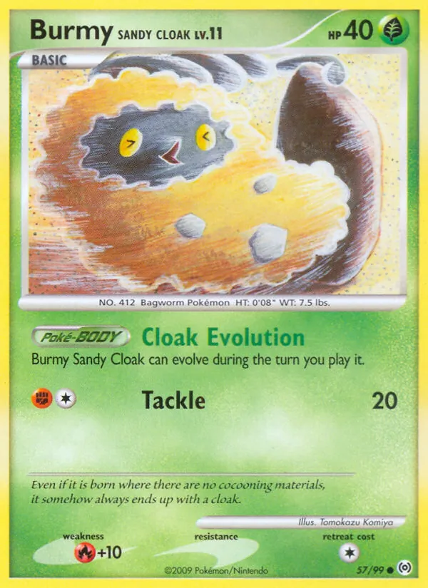 Burmy Sandy Cloak - Arceus Pokemon Card