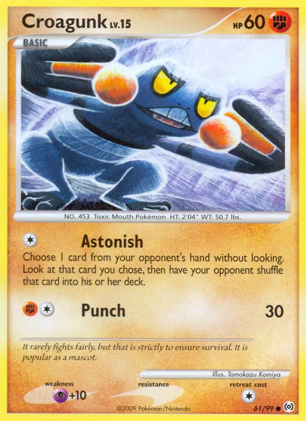 Croagunk - Arceus Pokemon Card