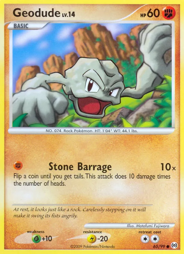 Geodude - Arceus Pokemon Card