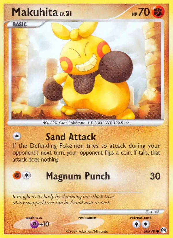 Makuhita - Arceus Pokemon Card