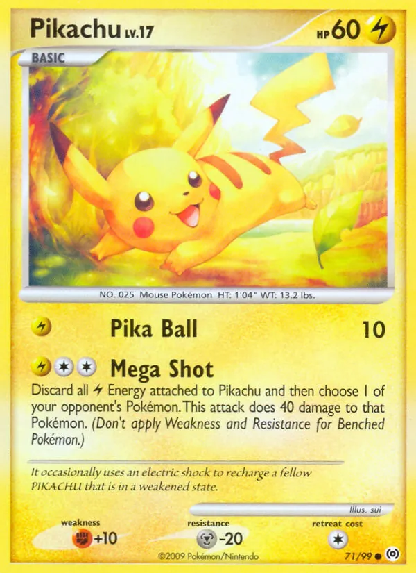 Pikachu - Arceus Pokemon Card