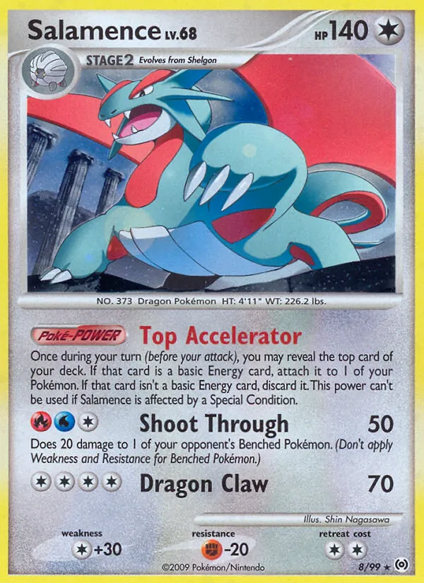 Salamence - Arceus Pokemon Card