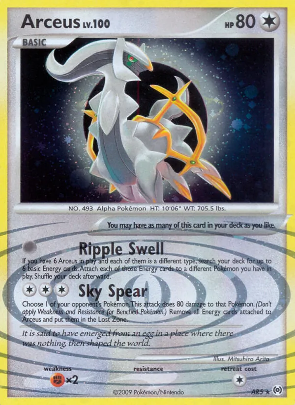 Arceus - Arceus Pokemon Card