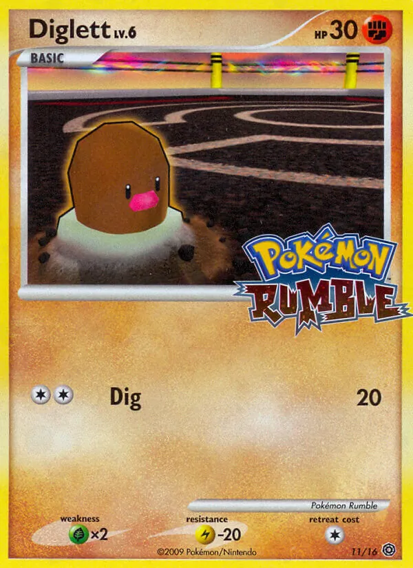 Diglett - Pokémon Rumble Pokemon Card