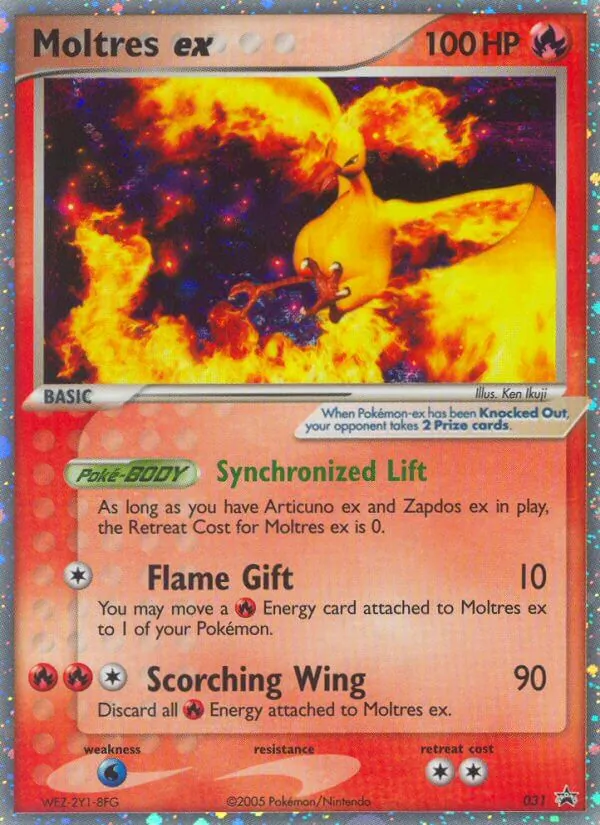 Moltres ex - Nintendo Black Star Promos Pokemon Card