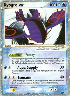 Kyogre ex - Nintendo Black Star Promos