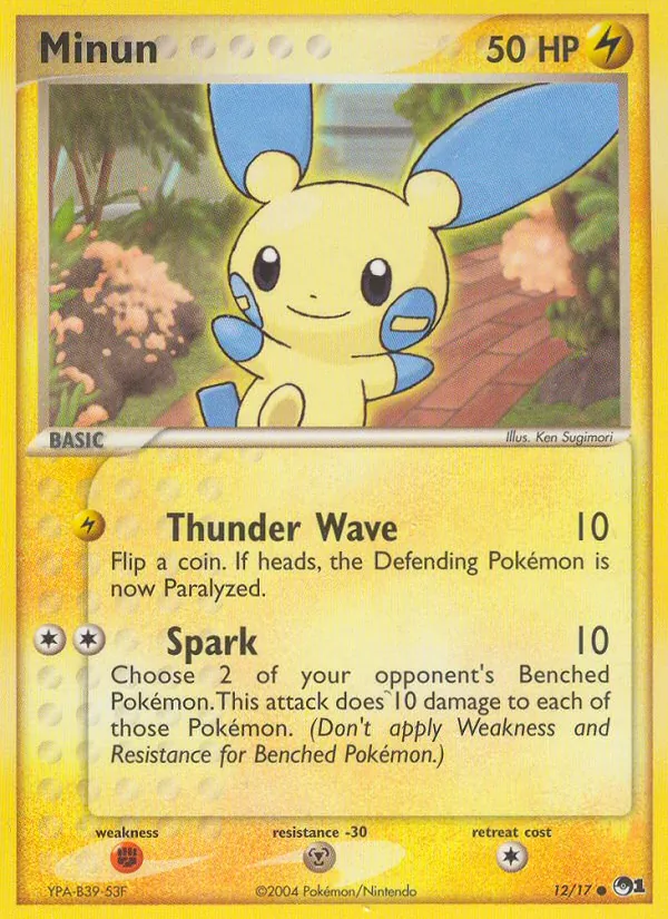 Minun - POP Series 1 Pokemon Card