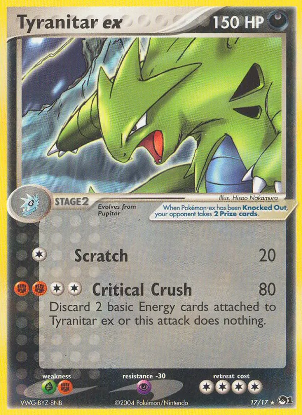 Tyranitar ex - POP Series 1 Pokemon Card