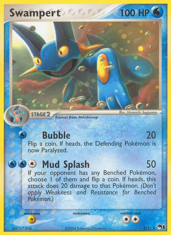 Swampert - POP Series 1 Pokemon Card