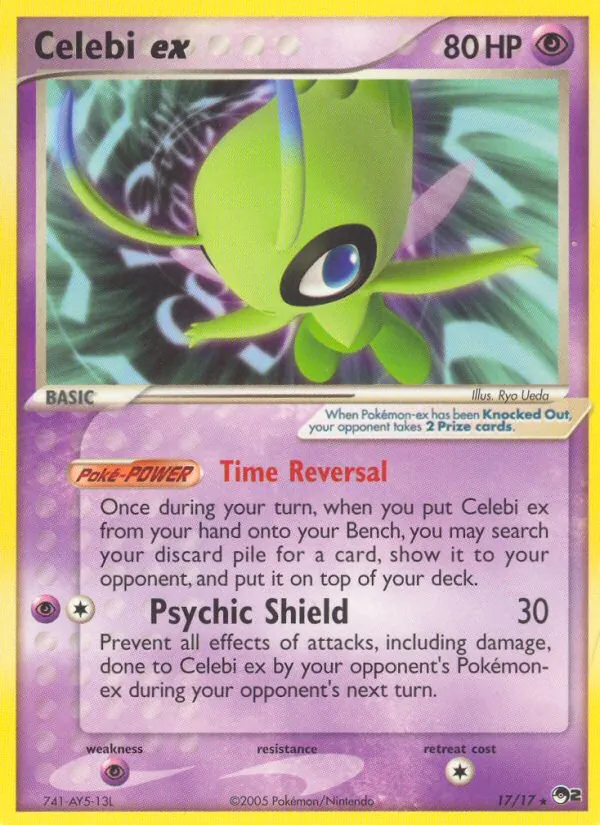 Celebi ex - POP Series 2 Pokemon Card