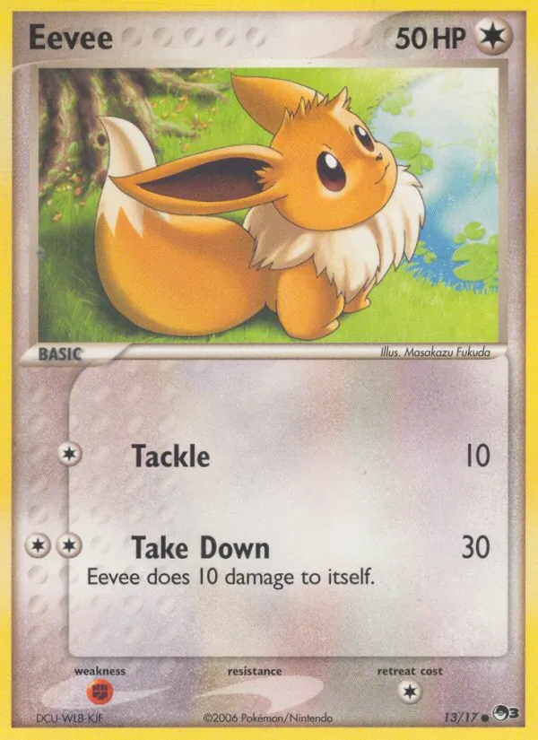Eevee - POP Series 3 Pokemon Card