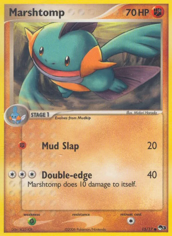 Marshtomp - POP Series 3 Pokemon Card